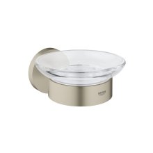 Buy New: Grohe Essentials Soap Dish With Holder - Brushed Nickel (40444EN1)