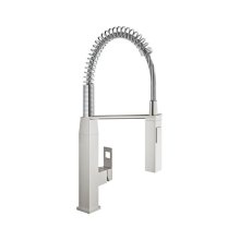 Buy New: Grohe Eurocube Single Lever Sink Mixer - Supersteel (31395DC0)