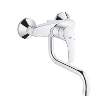 Grohe Eurosmart Wall Mounted Single Lever Sink Mixer - Chrome (31391002)