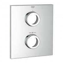 Grohe Grotherm escutcheon - single outlet - chrome (47829000)