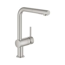 Buy New: Grohe Minta Single Lever Sink Mixer - Supersteel (30274DC0)