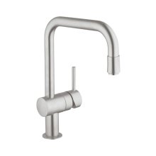 Buy New: Grohe Minta Single Lever Sink Mixer - Supersteel (32067DC0)