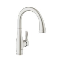 Buy New: Grohe Parkfield Single Lever Sink Mixer - Supersteel (30215DC0)