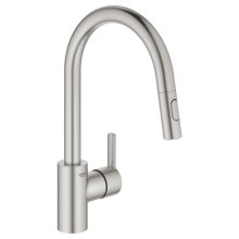 Buy New: Grohe Quickfix Feel Single Lever Sink Mixer Tap With Pull Out Mousser - Supersteel (31486DC1)