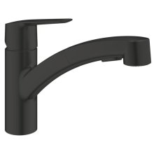Grohe Quickfix Start Low Spout Kitchen Tap - Matt Black (303072431)