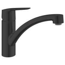 Grohe Quickfix Start Low Spout Single Lever Sink Mixer Tap - Matt Black (305302432)