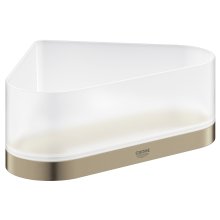 Grohe Selection Corner Shower Tray With Holder - Brushed Nickel (41038EN0)