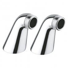 Grohe bath shower pillar unions chrome 180mm centres - pair (18121000)