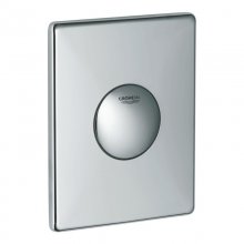 Grohe Skate mechanical push wall plate (single flush) - chrome (37547000)