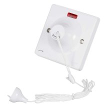 Hager 50A DP Ceiling Switch With LED Indicator - White (WMCS50N)