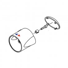 hansgrohe Ecomax Bath Mixer Handle - Chrome (97469000)