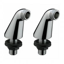 Hansgrohe pillar unions 180 mm hole - chrome (pair) (07002300)