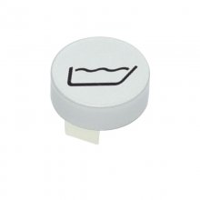 Hansgrohe push button bath symbol - large - satin chrome (93577880)