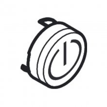 Hansgrohe push button on/off symbol - black (93579610)