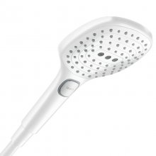 hansgrohe Raindance Select E 120 3 Spray Shower Head - Matt White (26520700)