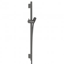 hansgrohe Unica Shower Rail S Puro - 65cm with Shower Hose - Brushed Black Chrome (28632340)