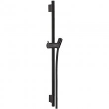 hansgrohe Unica Shower Rail S Puro - 65cm with Shower Hose - Matt Black (28632670)