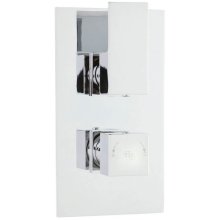 Hudson Reed Art Twin Concealed Thermostatic Mixer Shower Valve Only - Chrome (ART3210)