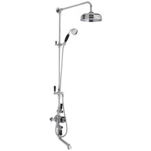 Hudson Reed Black Topaz Triple Exposed Shower Mixer Valve and Spout (BTSVT103)