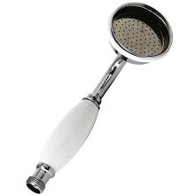 Hudson Reed Large Traditional Shower Head - White/Chrome (A3150G)