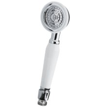 Hudson Reed Small Traditional Shower Head - White/Chrome (A3221)