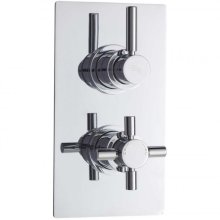 Hudson Reed Twin Thermostatic Mixer Shower Valve Only With Diverter - Chrome (A3007)