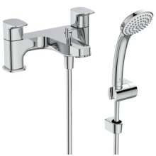 Buy New: Ideal Standard Ceraplan dual control bath shower mixer with shower set (BD265AA)