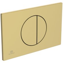 Ideal Standard Oleas M5 Mechanical Dual Flush Plate - Brushed Gold (R0503A2)