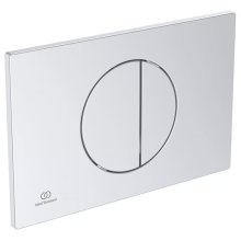 Ideal Standard Oleas M5 Mechanical Dual Flush Plate - Silver (R0503SI)