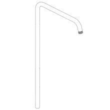 Ideal Standard Shower Riser Rail 110mm - Chrome (A861377AA)