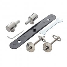 Ideal Standard Tonic soft close seat and cover hinge kit - pre 2010 - chrome (K7313AA)