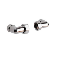 Gainsborough Inlet elbows (Pair) - Chrome (900219)