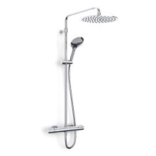 Inta Puro Deluxe Dual Thermostatic Bar Mixer Shower - Chrome (PU10036CP)