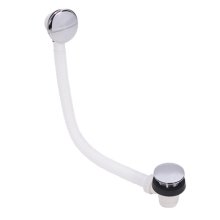 Inventive Creations Bath Waste With Clicker Type, Mushroom Plug, Fixed Overflow - Stainless Steel (BCW1)
