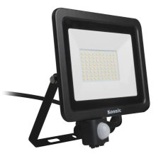 Kosnic 30W 4000K Eco LED Floodlight With PIR - Black (KFLDHS30Q465/S-W40)