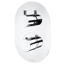 Methven Kaha Dual Outlet Thermostatic Concealed Shower Valve - Chrome (KAHA 2D)