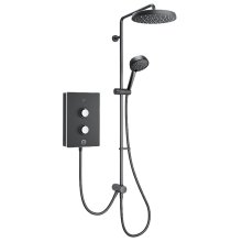 Buy New: Mira Decor Dual Outlet Electric Shower - 10.8kW - Black Onyx (41522W-BL)