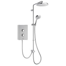 Mira Decor Dual Outlet Electric Shower - 10.8kW - Warm Silver (41522W-SL)