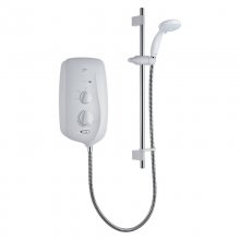 Buy New: Mira Elate Thermostatic Electric Shower 9.0kW - White/Chrome (1.1563.808)