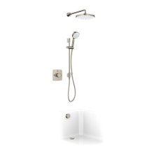 Mira Evoco Triple Outlet Thermostatic Mixer Shower (With HydroGlo) - Brushed Nickel (1.1967.011)