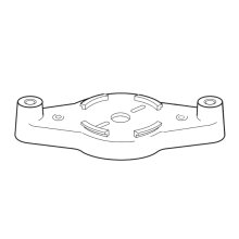 Mira 722 back plate assembly - Built-in (052.09)