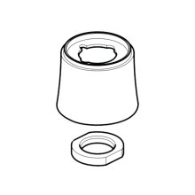 Mira Minibelle outlet shroud and nut assembly (1660.168)