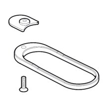 Mira shelf shower hose retaining ring - chrome (1688.252)