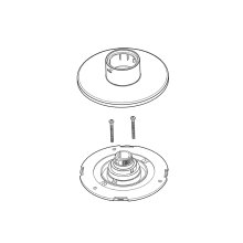 Mira Silver B concealing plate assembly (1628.113)