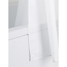 MX 1800mm x 1800mm double layer shower curtain - white (RGF)