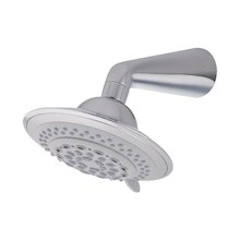 MX Scope 6 spray fixed overhead shower head with brass arm - chrome (RFC)