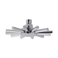 MX Star single spray swivel overhead shower head - chrome (HEL)