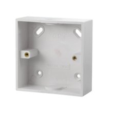 Polar 1 Gang 29mm Deep PVC Pattress Box - Trunking (PRW230)