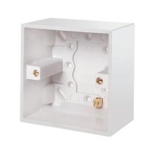 Polar 1 Gang Deep Pattress Box With Earth Terminal - 47mm (PRW085)