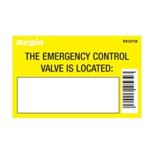 Regin Gas Valve Location Sticker - 8 Per Pack (REGP39)